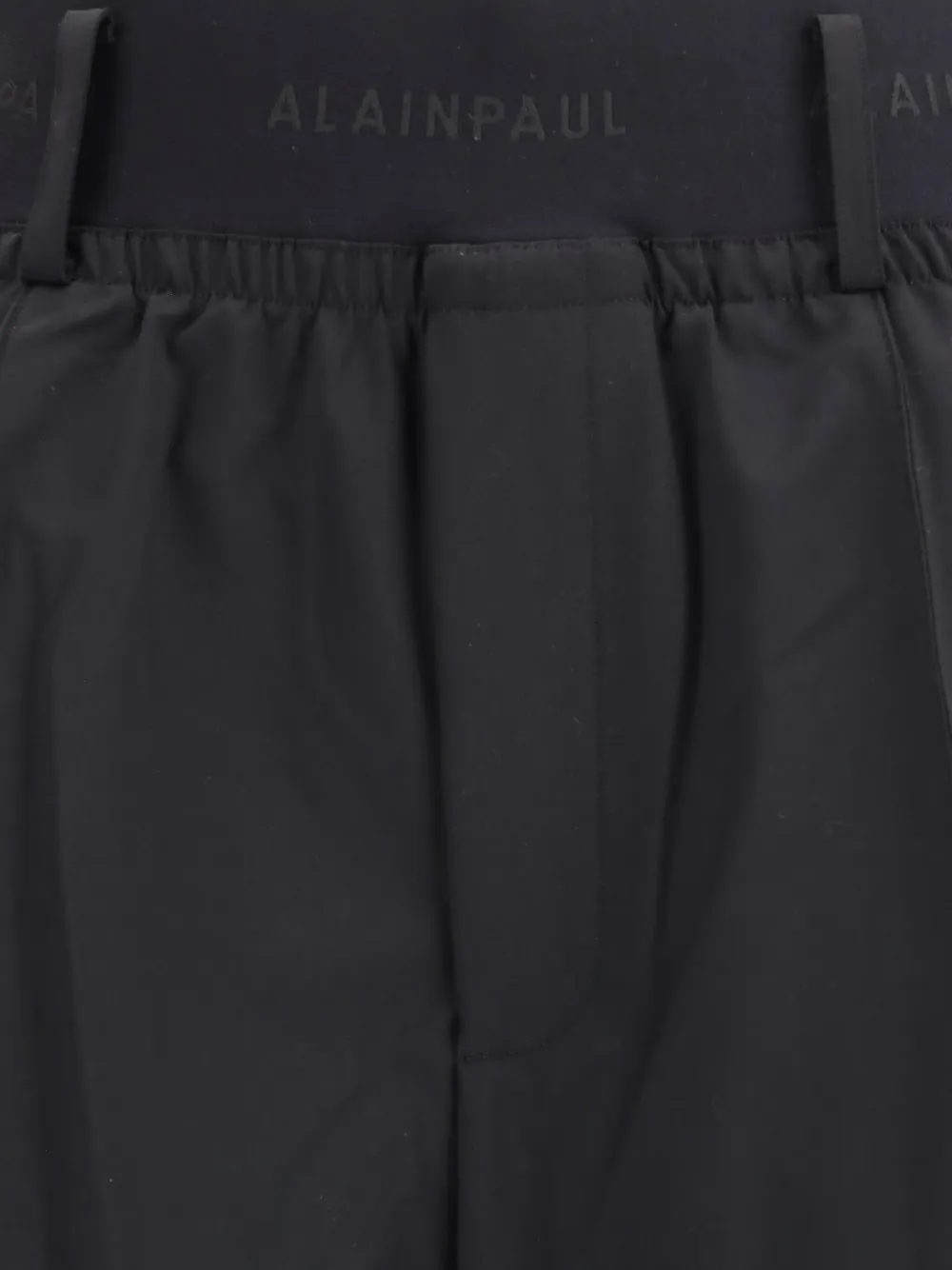 Alainpaul Knee Shaped Tailored Trousers In Black