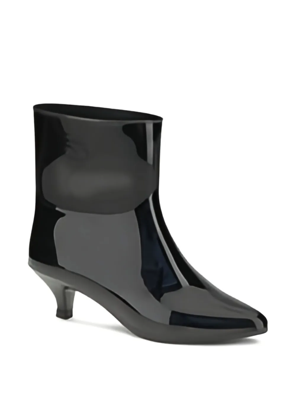 Fiorucci Love Rubber Ankle Boots In Black