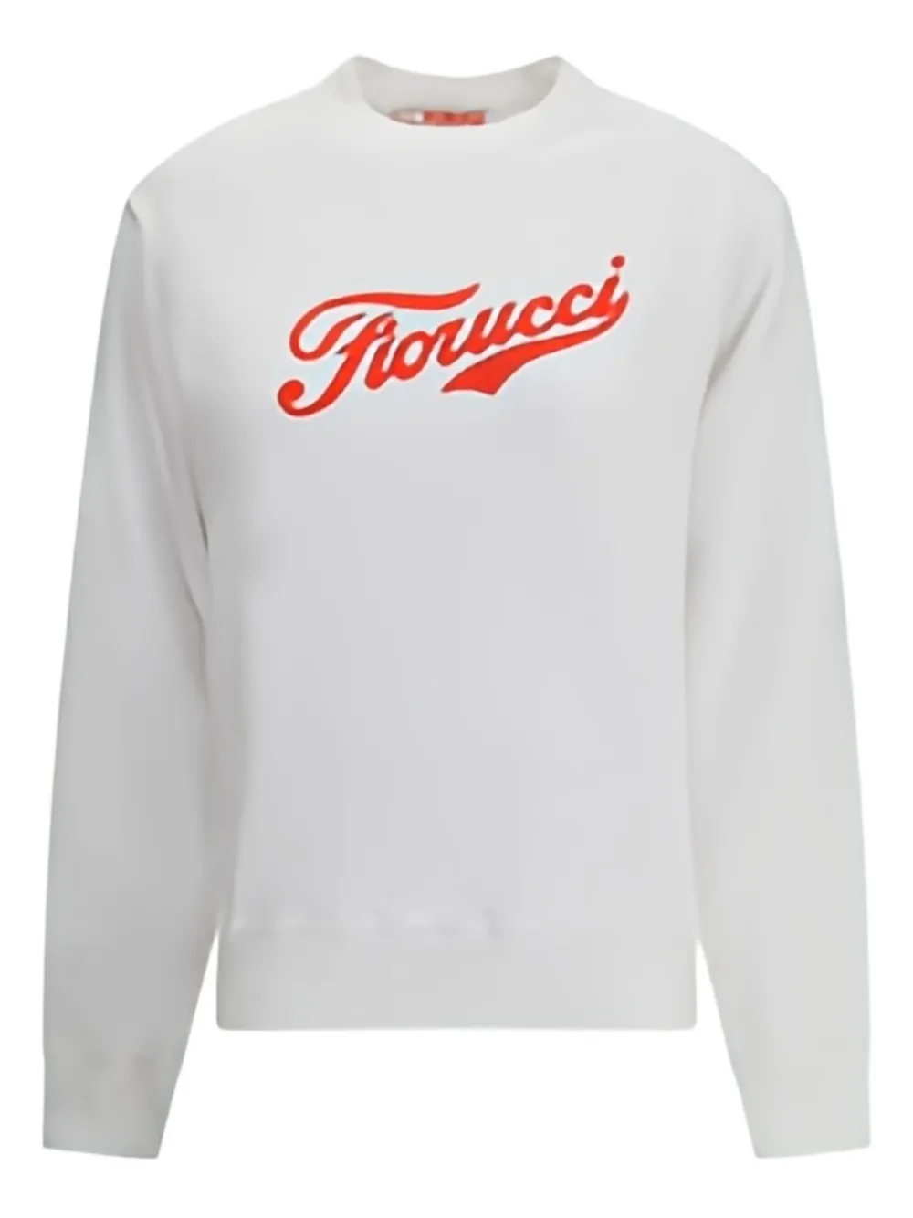 Fiorucci Varsity Logo Regular Sweatshirt In White