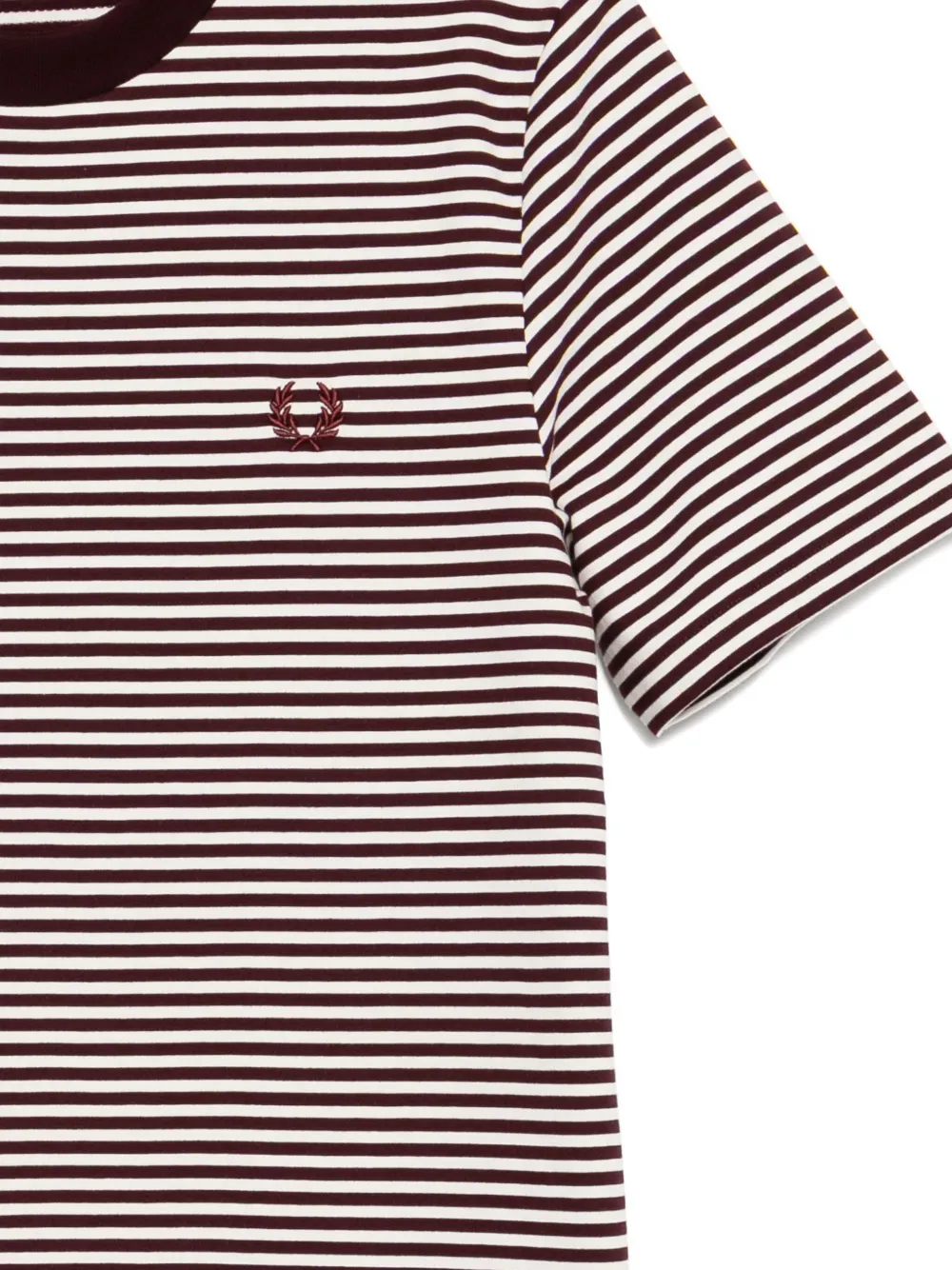 Fred Perry T-shirt met geborduurd logo Rood