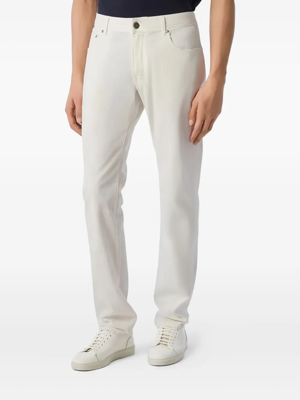 Corneliani Geverfde jeans - Wit
