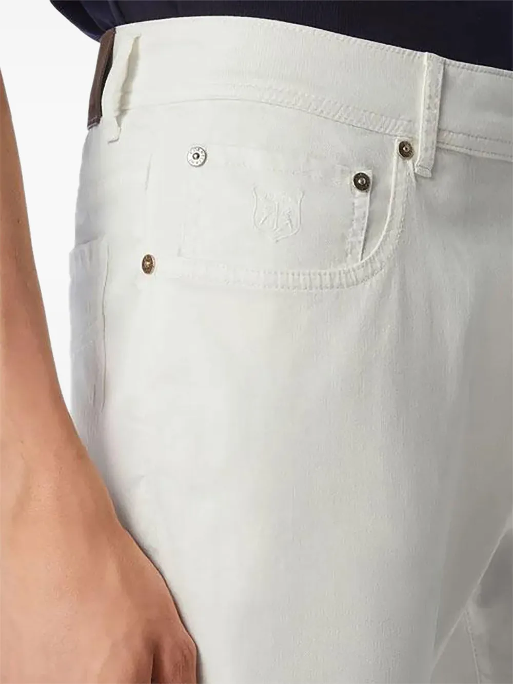 Corneliani Geverfde jeans Wit