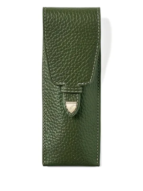 Aspinal Of London textured pen case (16cm x 3.8cm)
