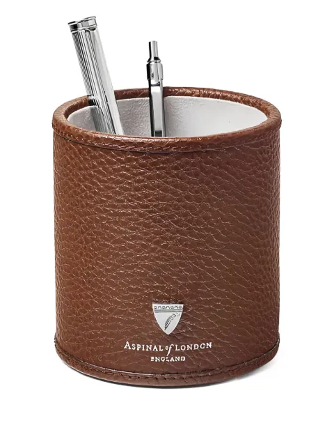 Aspinal Of London round pen pot (10.2cm x 9.1cm)