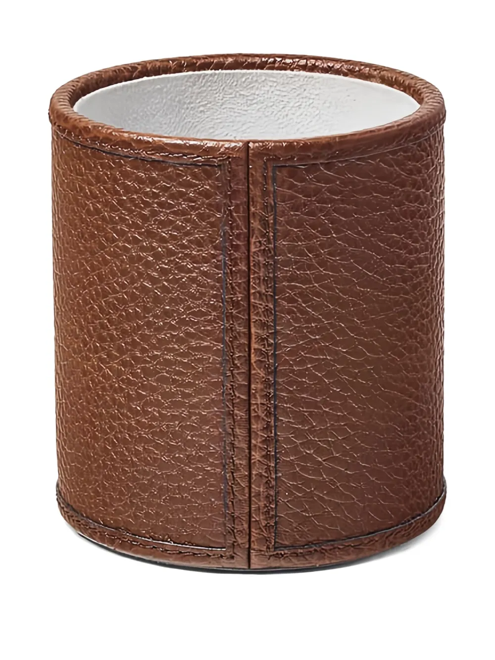 Aspinal Of London Round Pen Pot (10.2cm X 9.1cm) In Brown