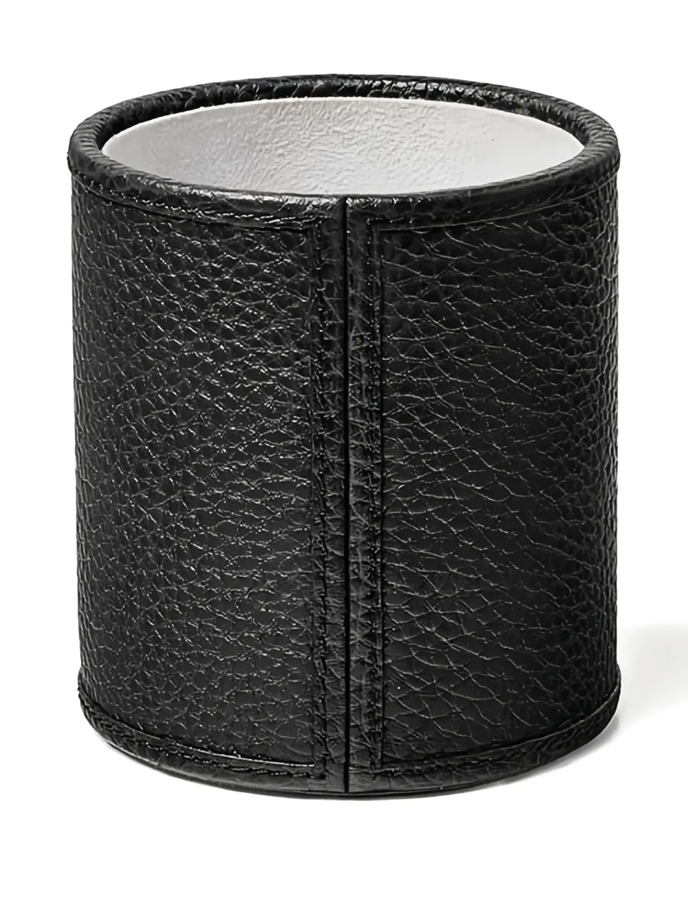 Aspinal Of London Cylindrical Logo Pen Pot (10cm X 9cm) In Black