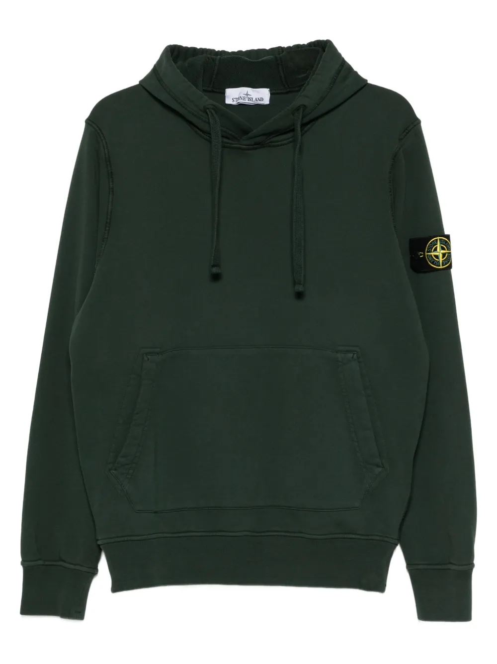 Stone Island kangaroo-pocket hoodie - Verde