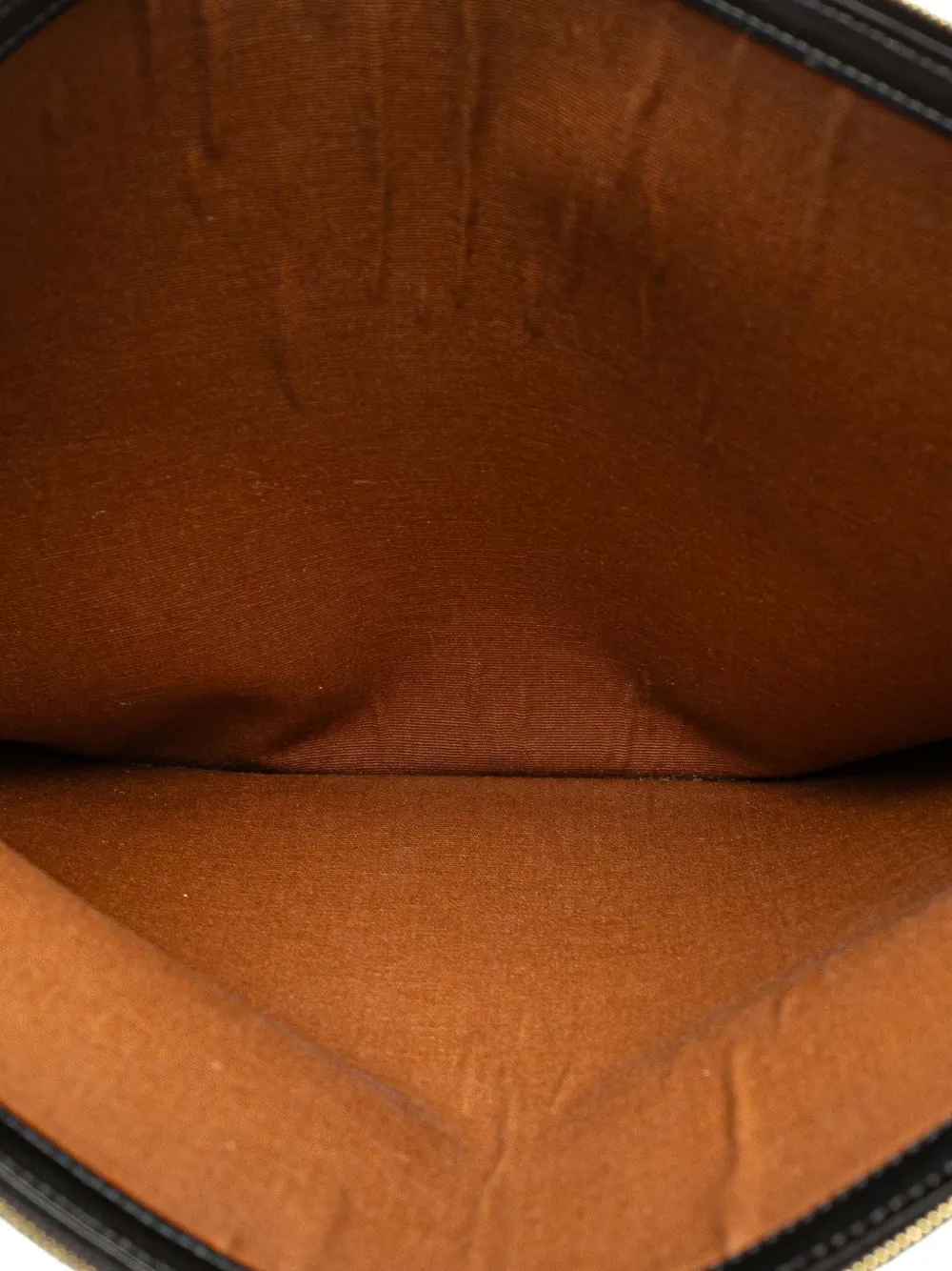 Pre-owned Celine 2019 Large Triomphe Coated Canvas Clutch Bag In Brown