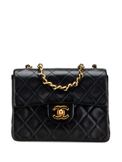 CHANEL Pre-Owned bolsa crossbody Single Flap mini de piel de cordero cuadrada 1996-1997
