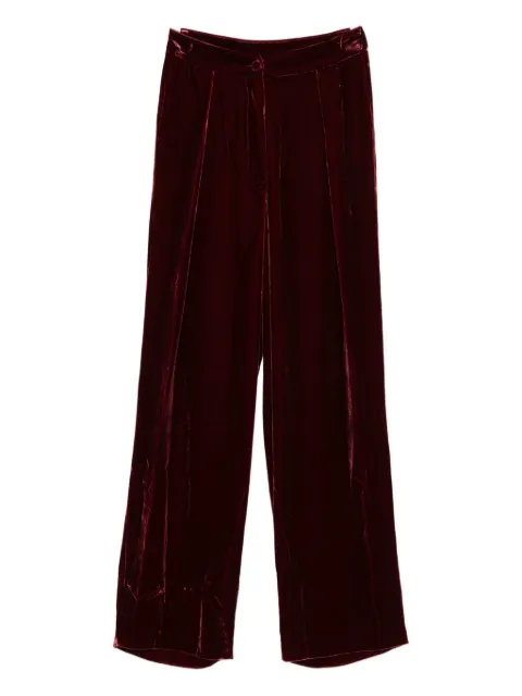 Raquel Diniz pantalones de terciopelo con pinzas