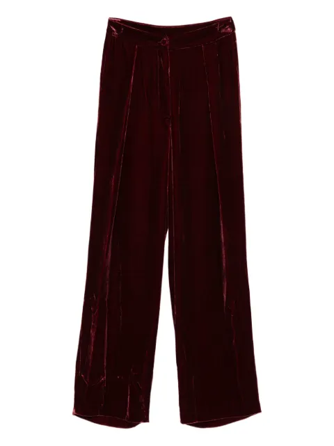Raquel Diniz pleated velvet trousers