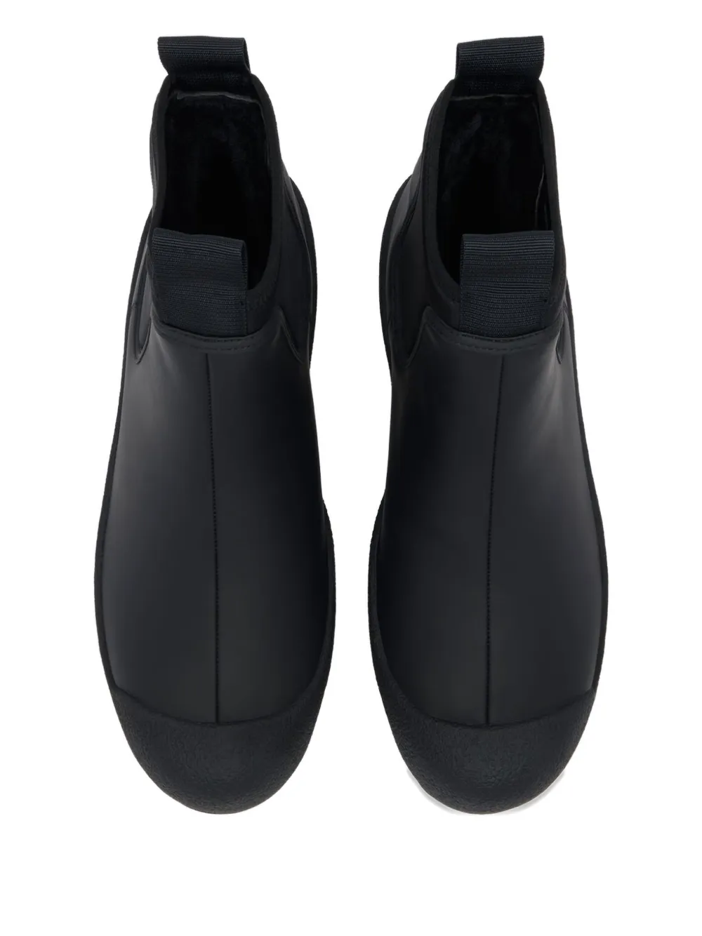 Bally Leren curling laarzen Zwart