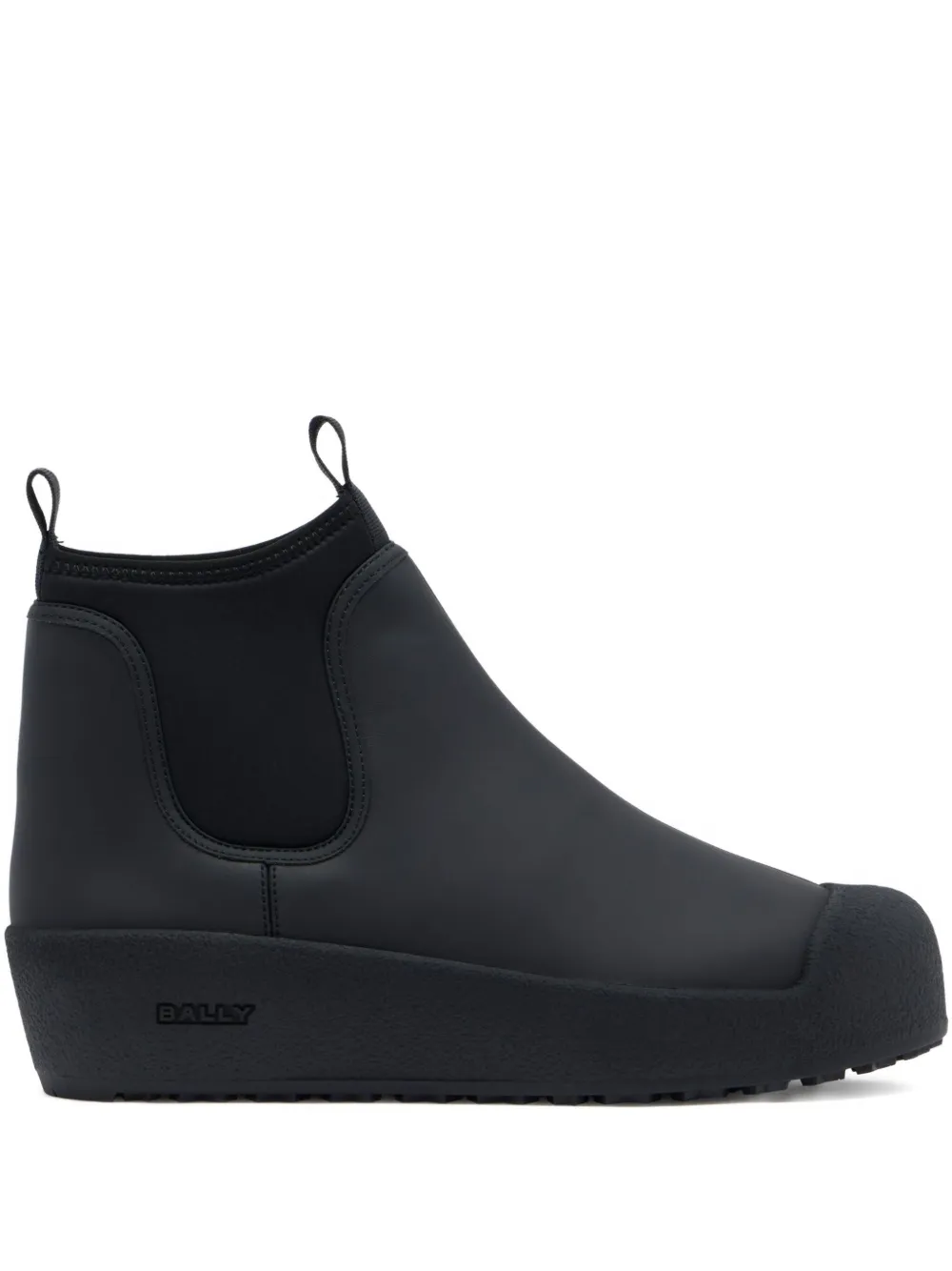 Bally pull-on leather curling boots | Black | Image 1