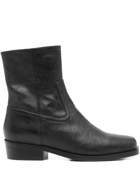 Aquazzura Bota de couro com salto 30mm