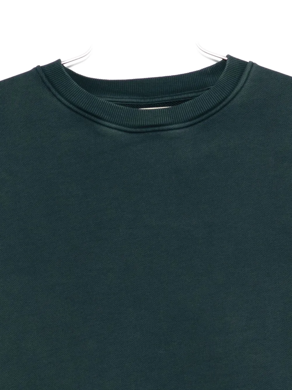 Stay Human On Earth Layered Sweatshirt In Green
