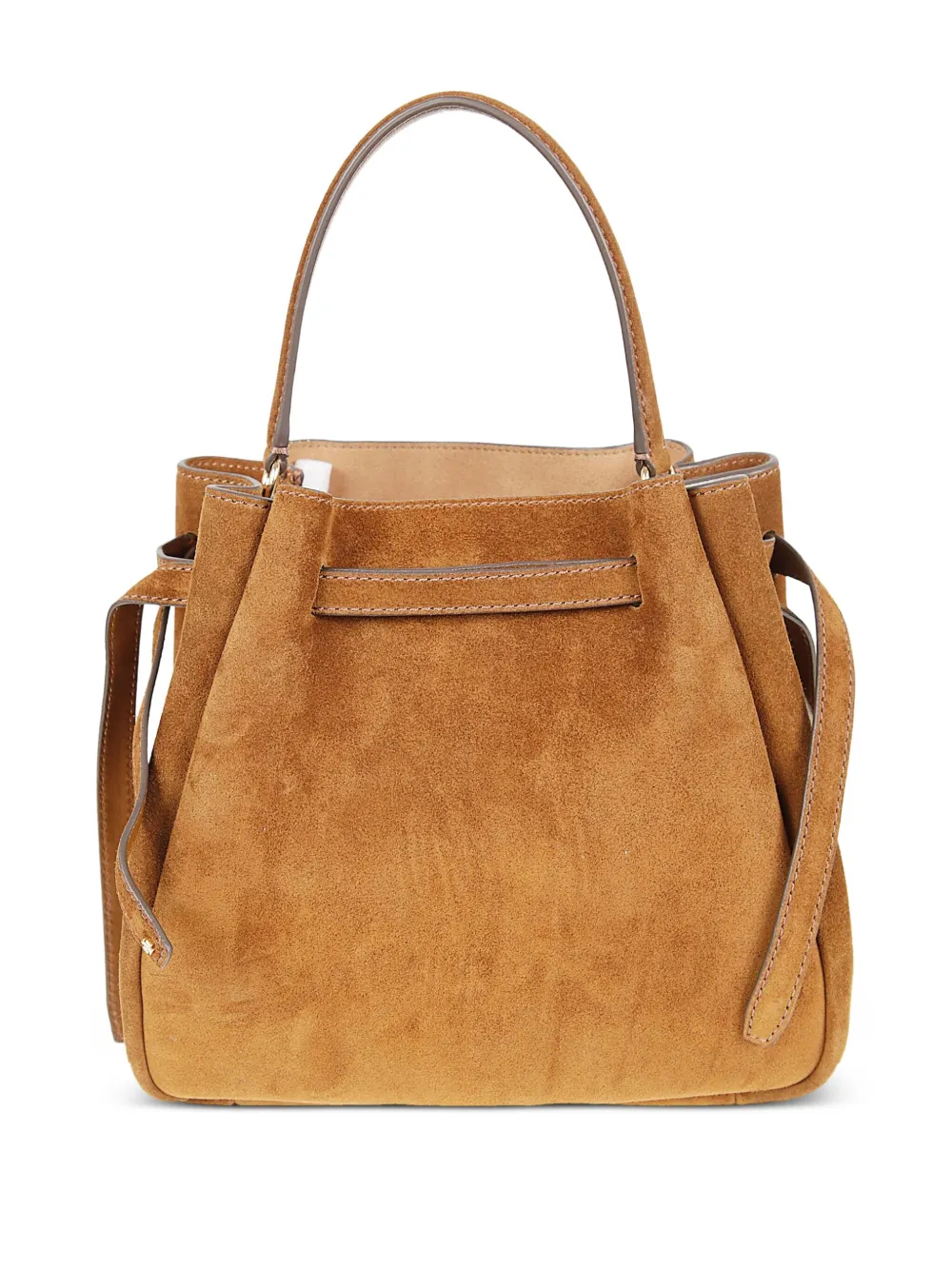 Tory Burch Romy Suede Bucket Bag In Brown