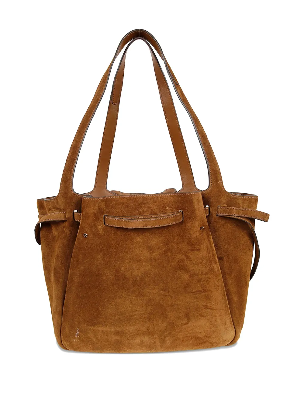 Tory Burch Romy leather tote bag - Bruin