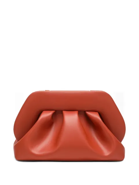 Themoirè Emera ruched clutch bag