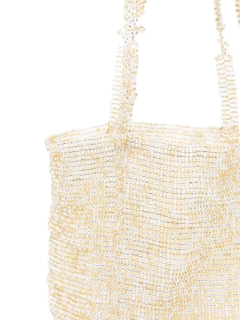 Forte Mini-tas met kralen Beige