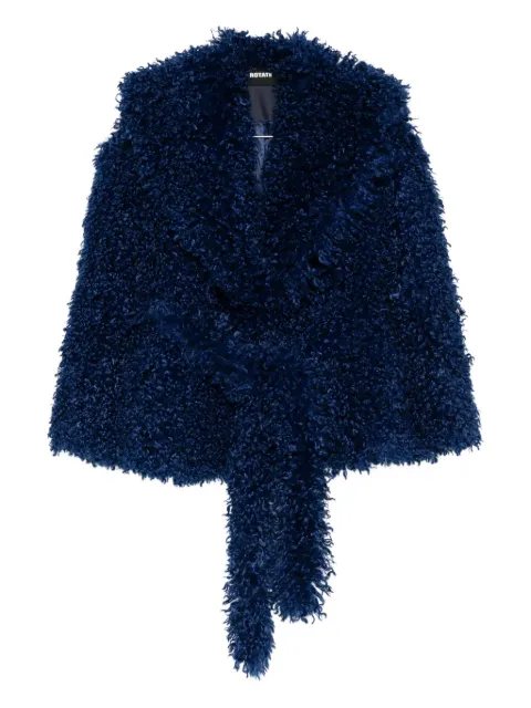 ROTATE BIRGER CHRISTENSEN faux-fur belted jacket