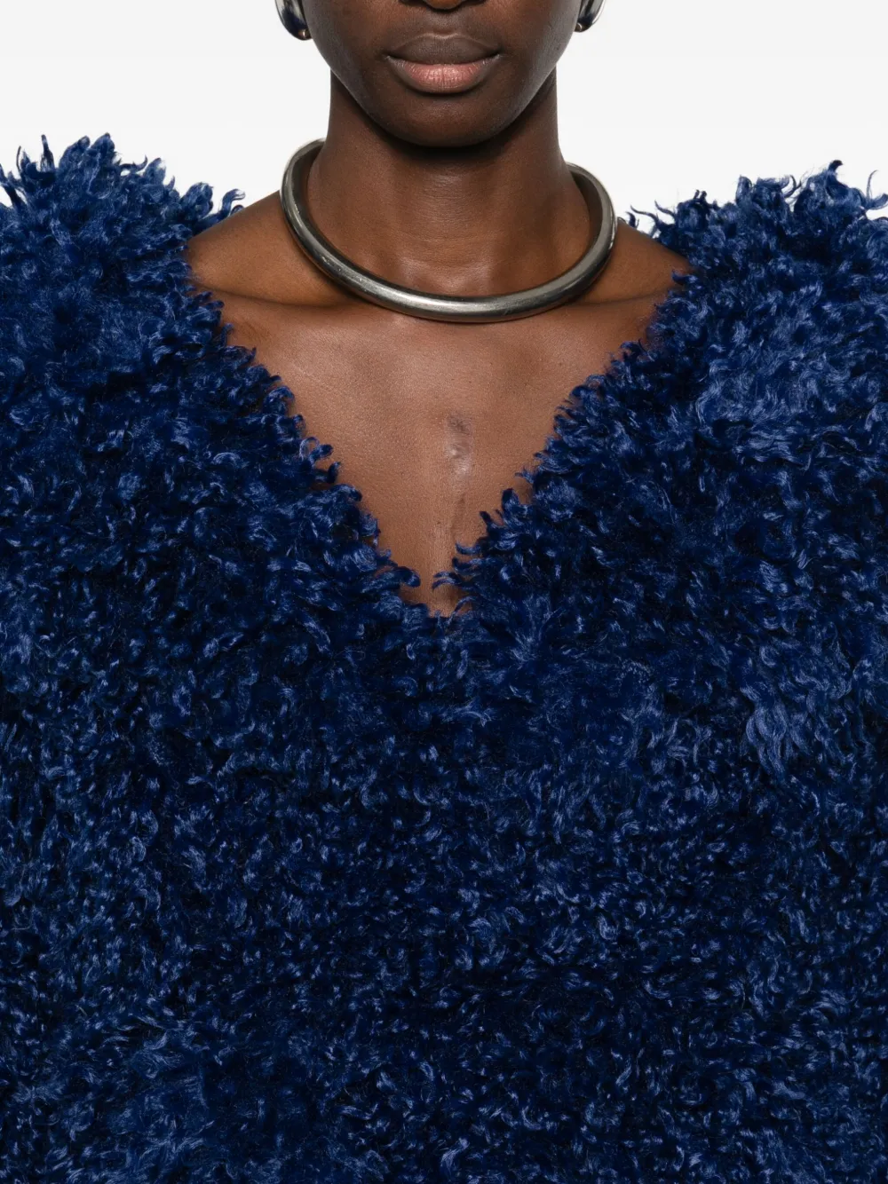 ROTATE BIRGER CHRISTENSEN Jack met imitatiebont Blauw