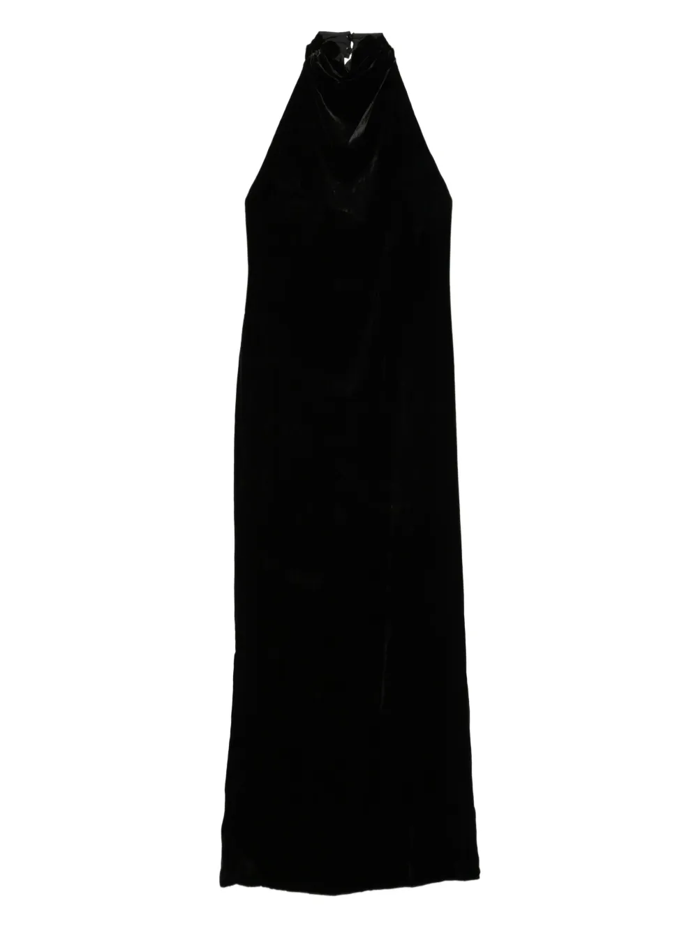 Raquel Diniz vestido midi con cuello halter | negro | Image 1