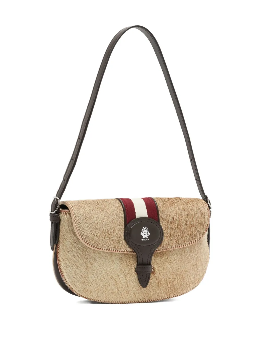 Bally Small Flap Shoulder Bag In Neutral