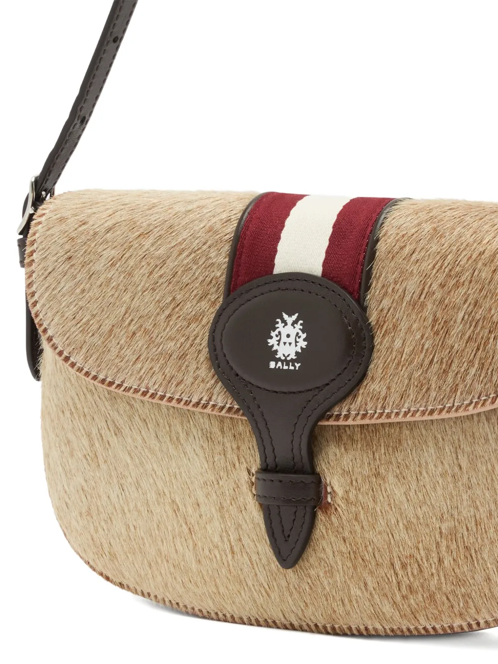 Bally Small Flap Shoulder Bag In Neutral