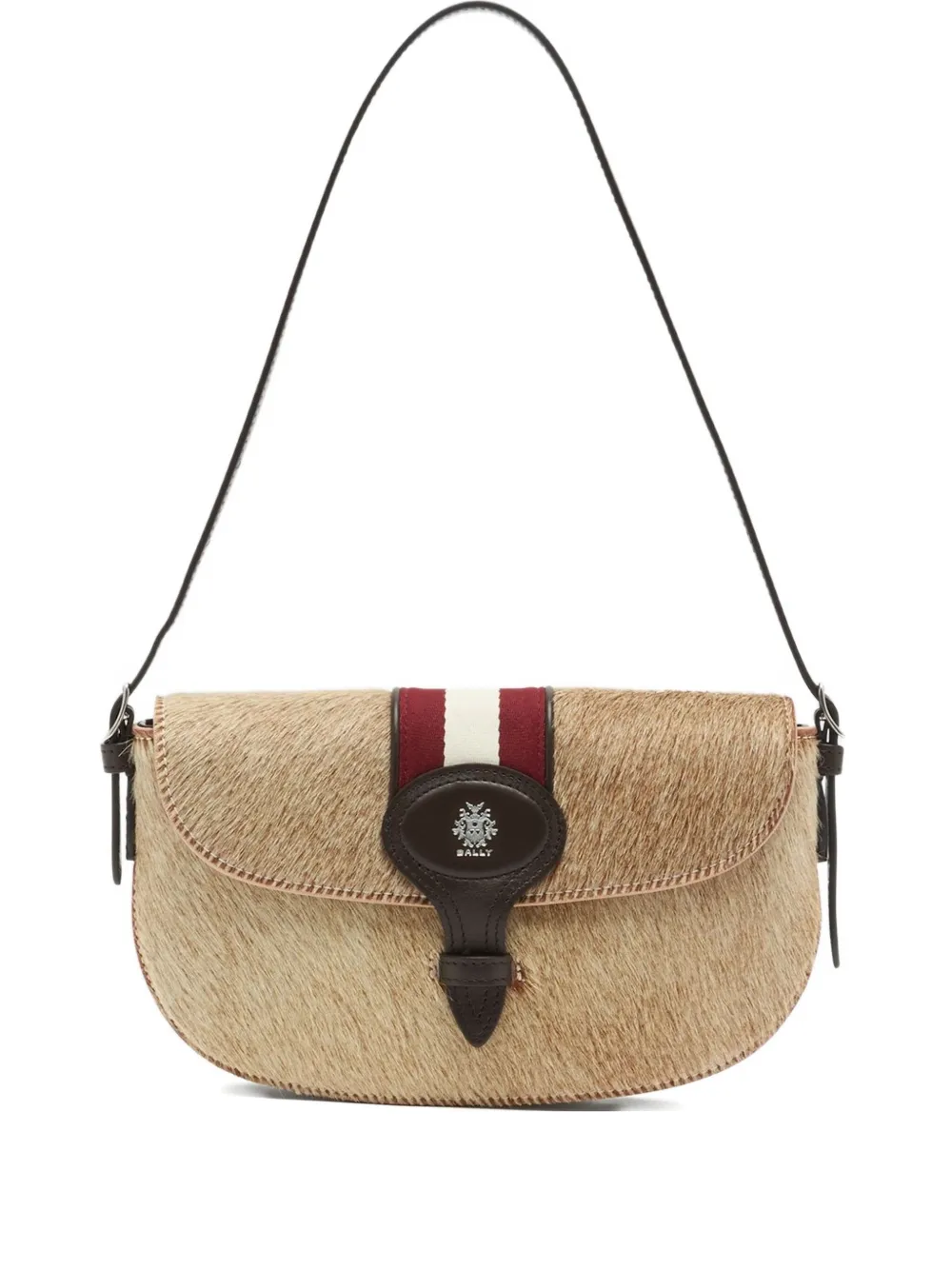 Bally Small Flap Shoulder Bag In Neutral