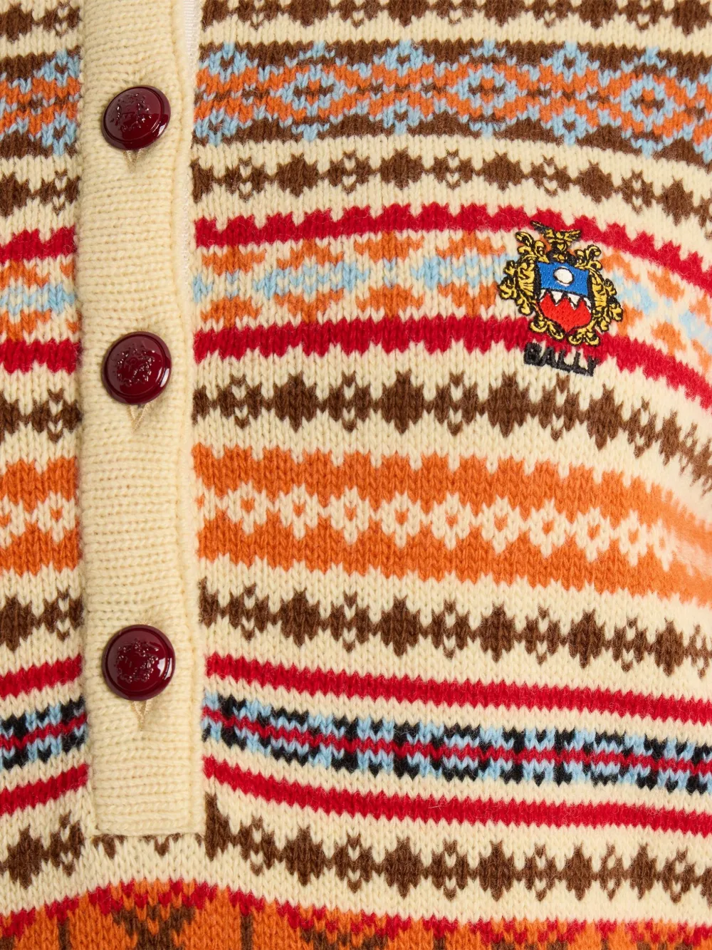 Bally Poloshirt met logopatch Beige