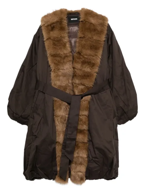 ROTATE BIRGER CHRISTENSEN faux fur collar coat