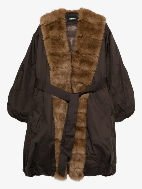 ROTATE BIRGER CHRISTENSEN faux fur collar coat