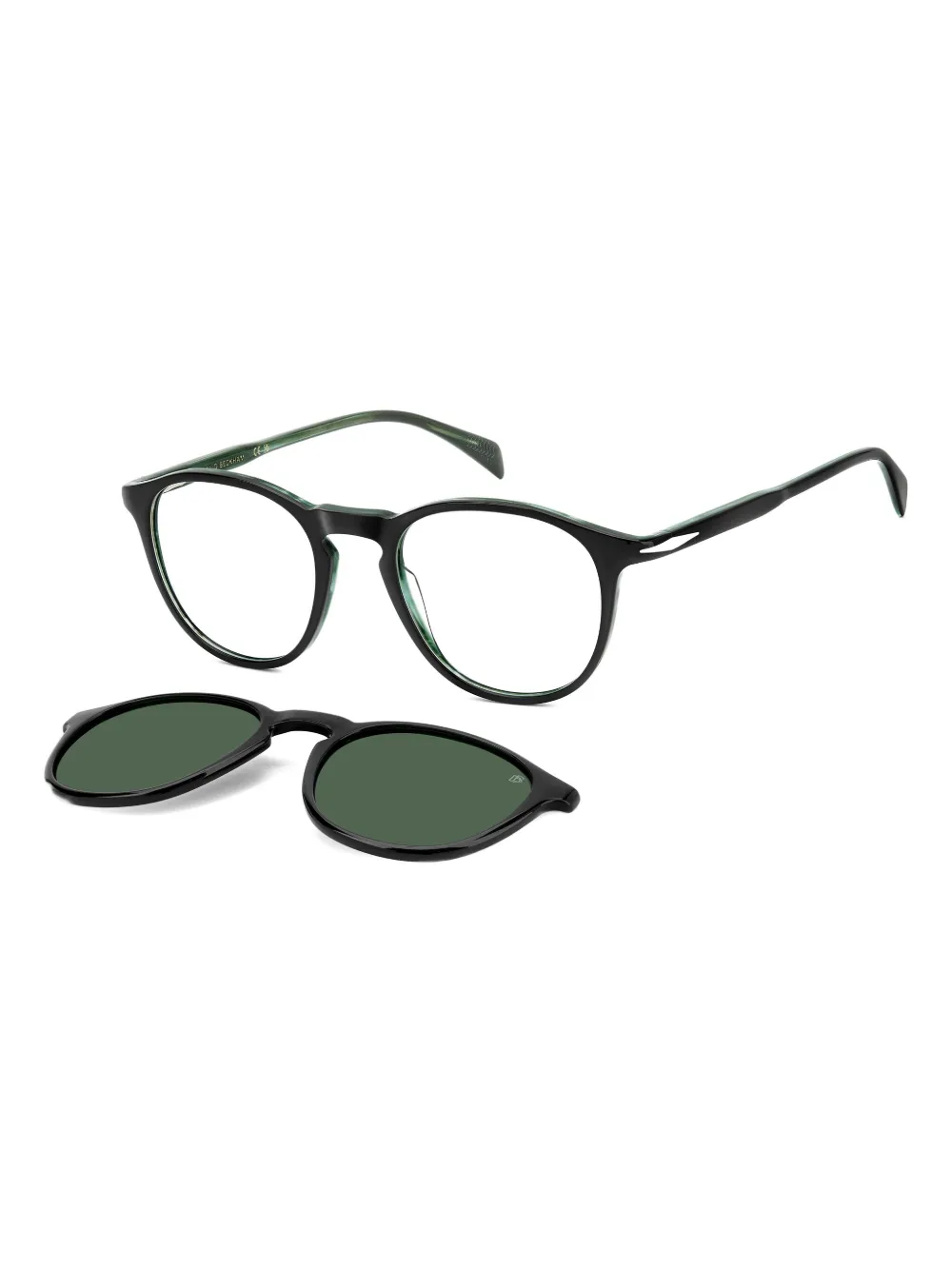 Eyewear By David Beckham Round Frame Glasses In Green