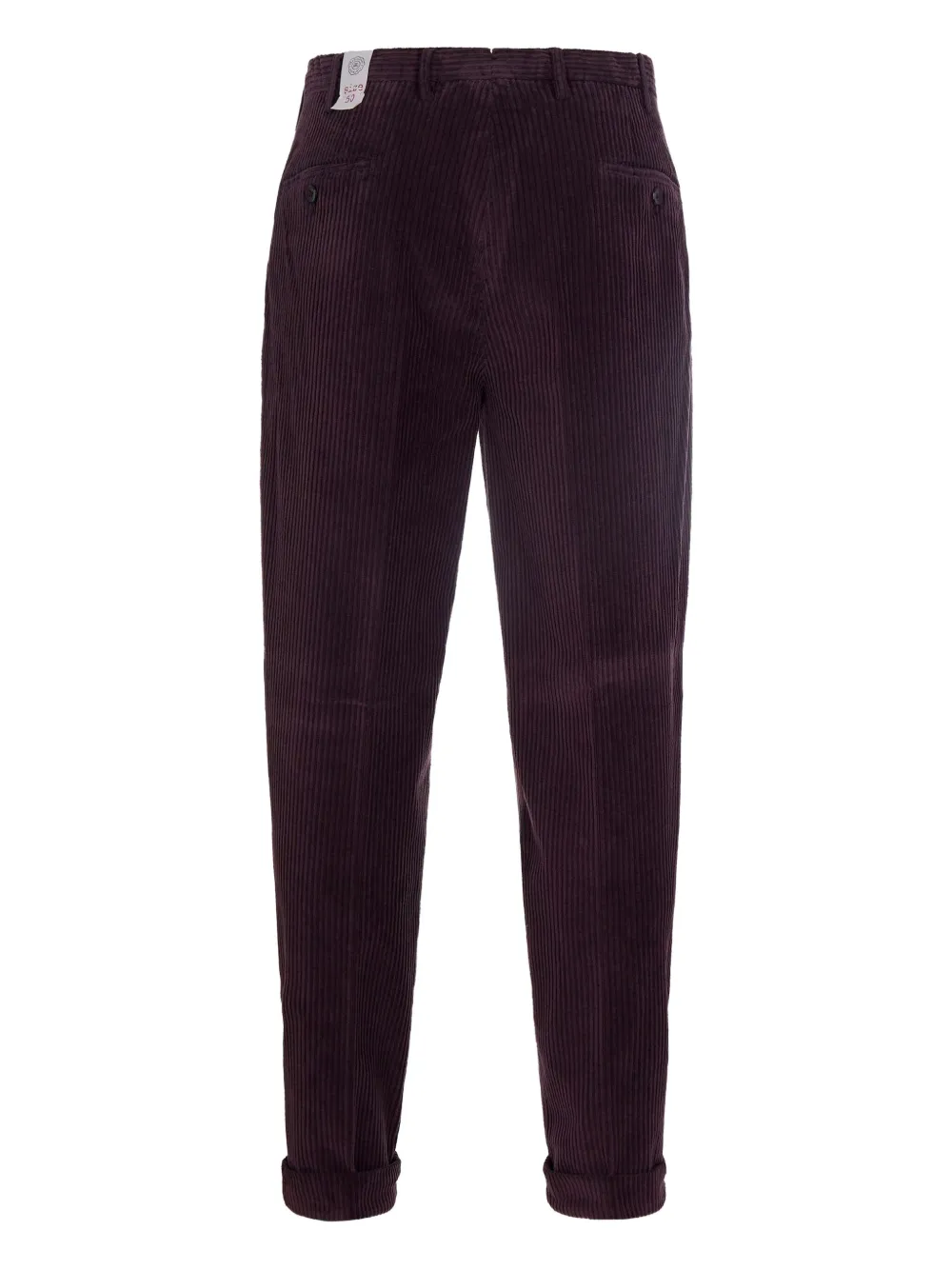 L.B.M. 1911 pleated corduroy trousers - Rood