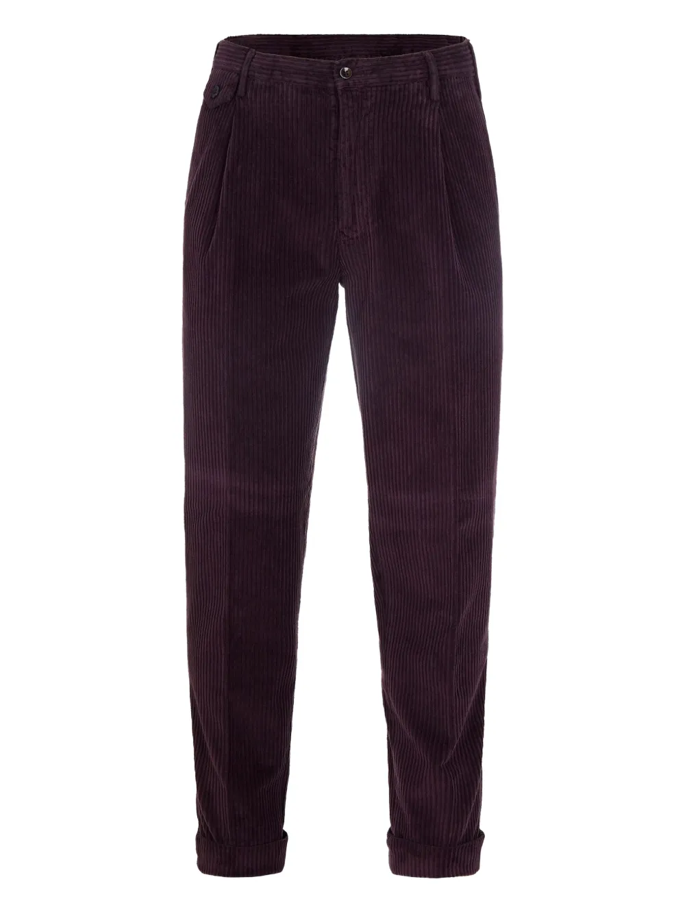 L.B.M. 1911 pleated corduroy trousers | Red | Image 1