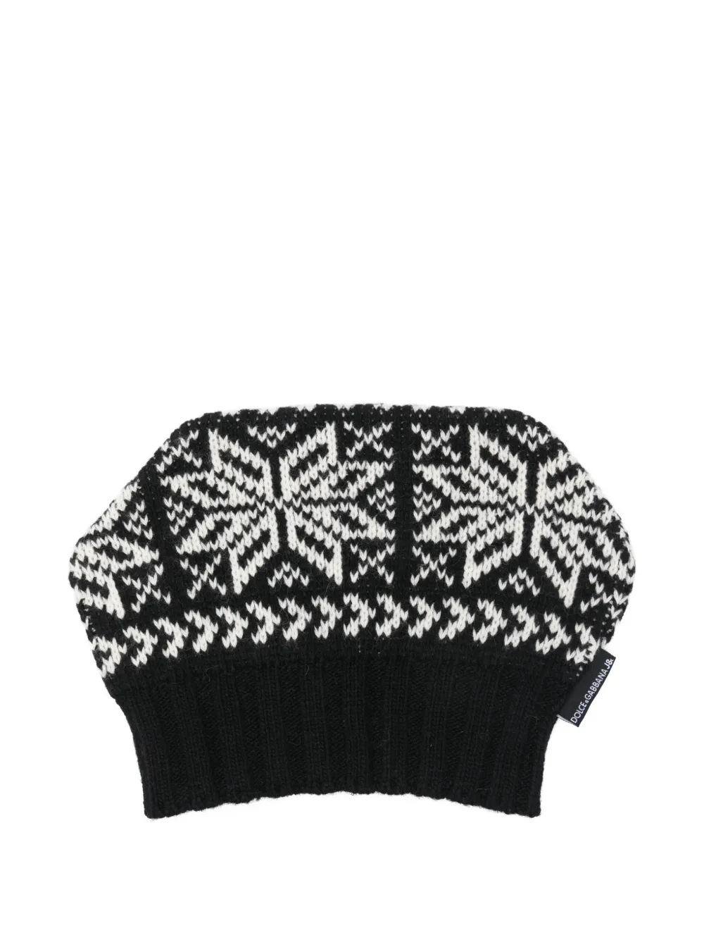 Dolce & Gabbana Pre-Owned 2000s patterned beanie | Black | Image 1