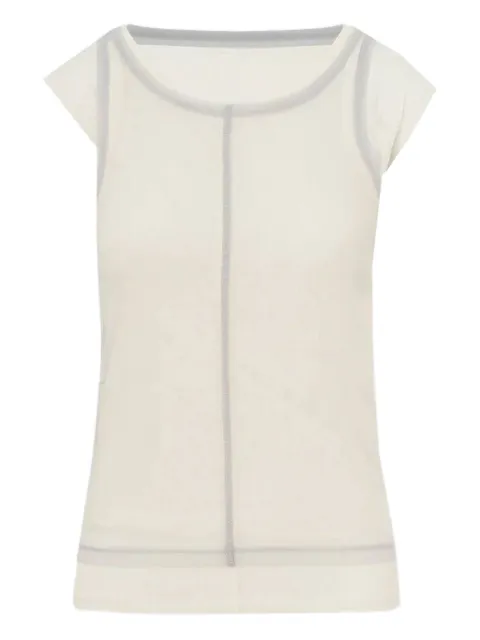 La Piscine seam-detail T-shirt