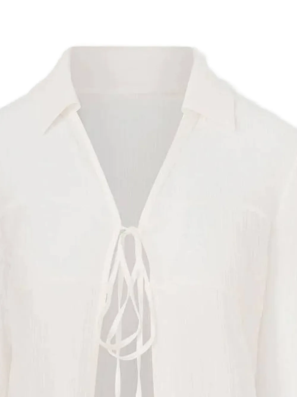 La Piscine V-neck Shirt In White