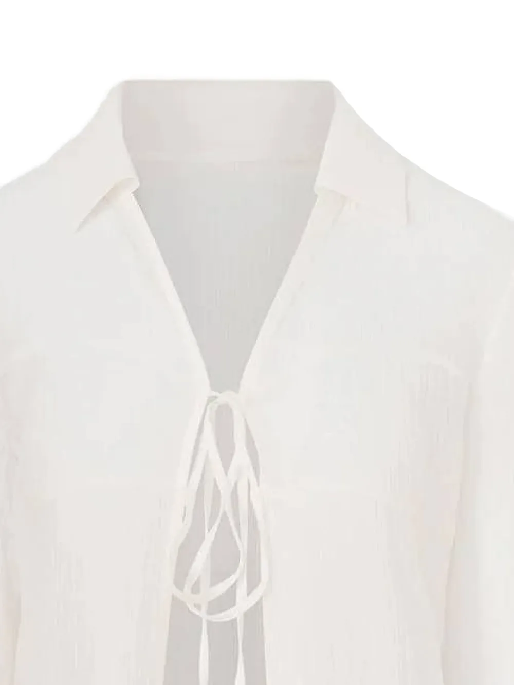 La Piscine v-neck shirt - Wit