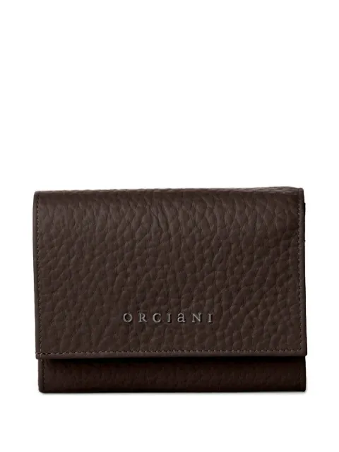 Orciani cartera pequeña con aplique del logo