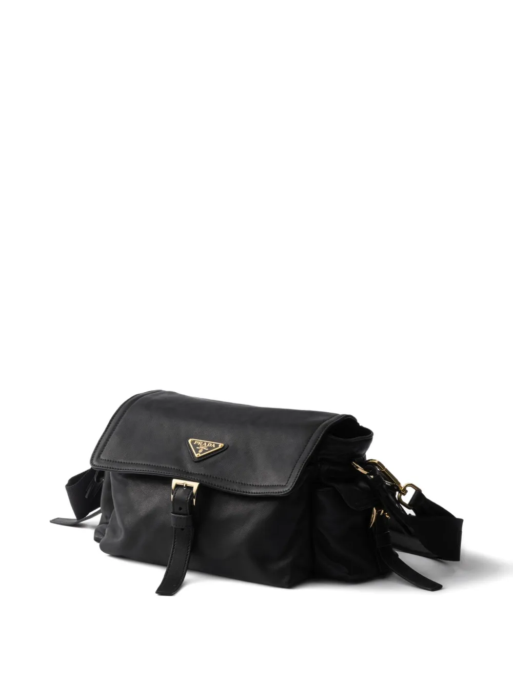 Prada Medium Explore leren schoudertas - Zwart