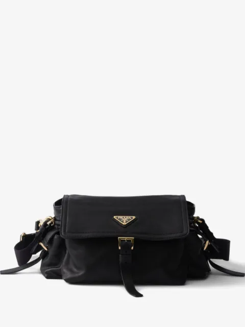 Prada Explore medium nappa leather shoulder bag with flap