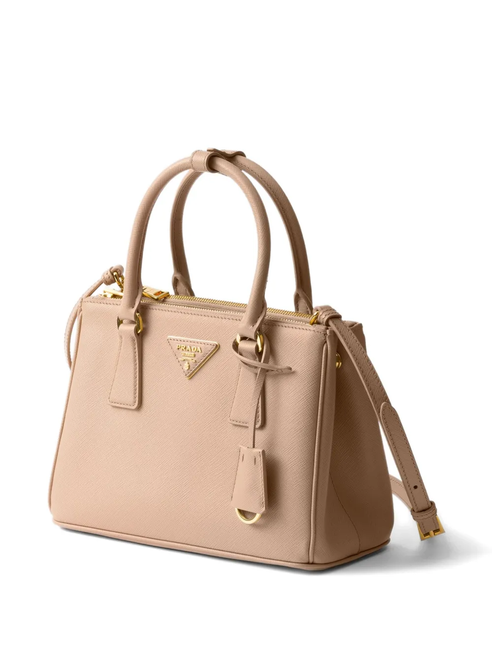 Prada Galleria Saffiano leren shopper Beige