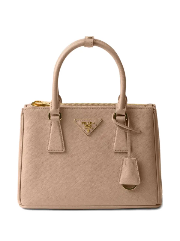 Prada ガレリア サフィアーノレザーハンドバッグ S | ニュートラル