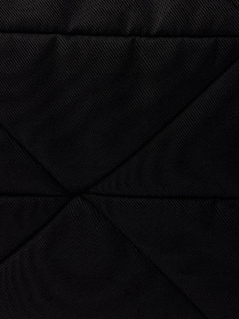 Prada Stitching Padded Shoulder Bag In Black