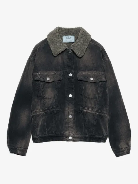 Prada corduroy denim jacket