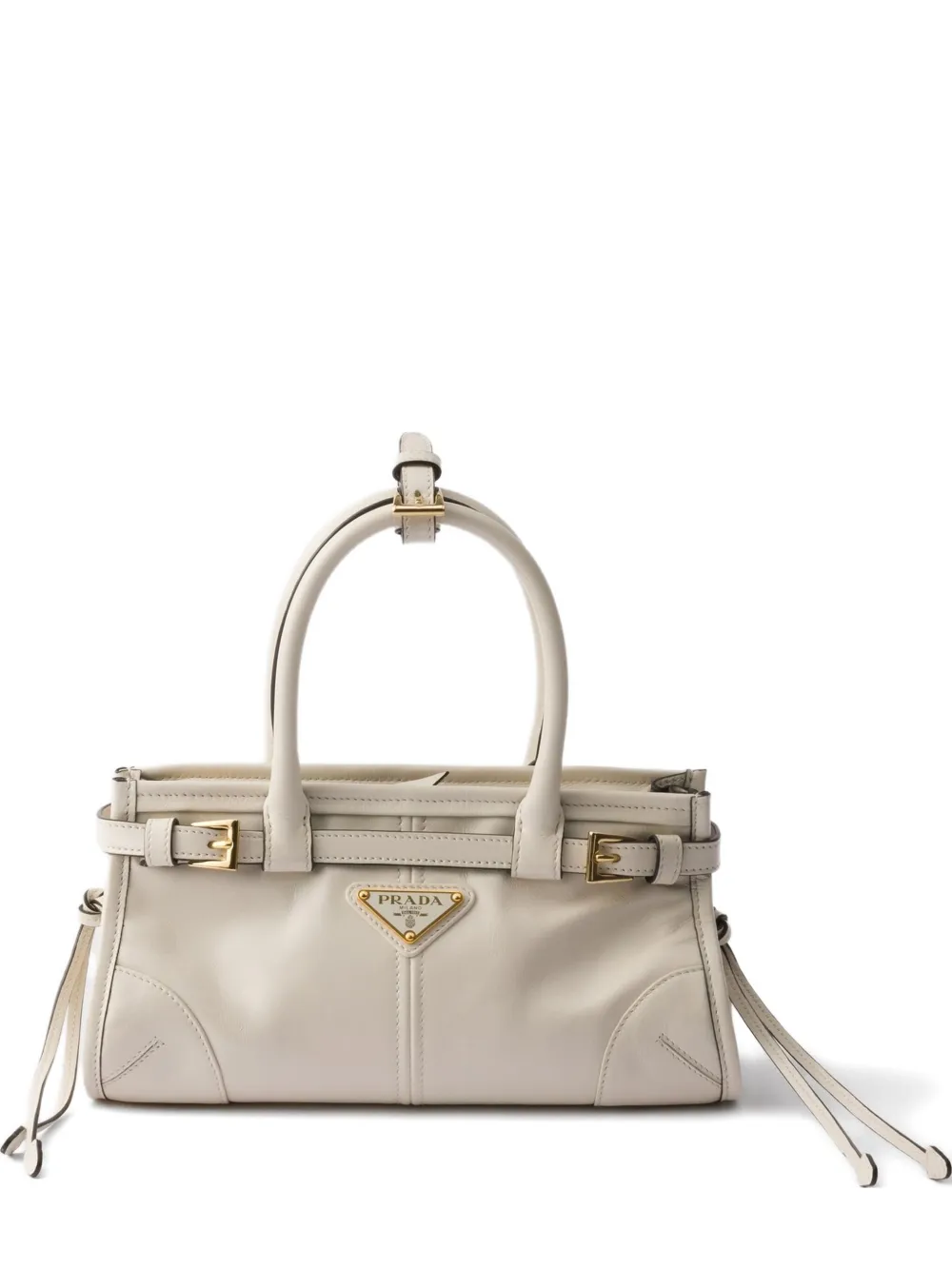 Prada Bonnie レザーハンドバッグ ミニ - ニュートラル Prada Bonnie レザーハンドバッグ ミニ - ニュートラル
