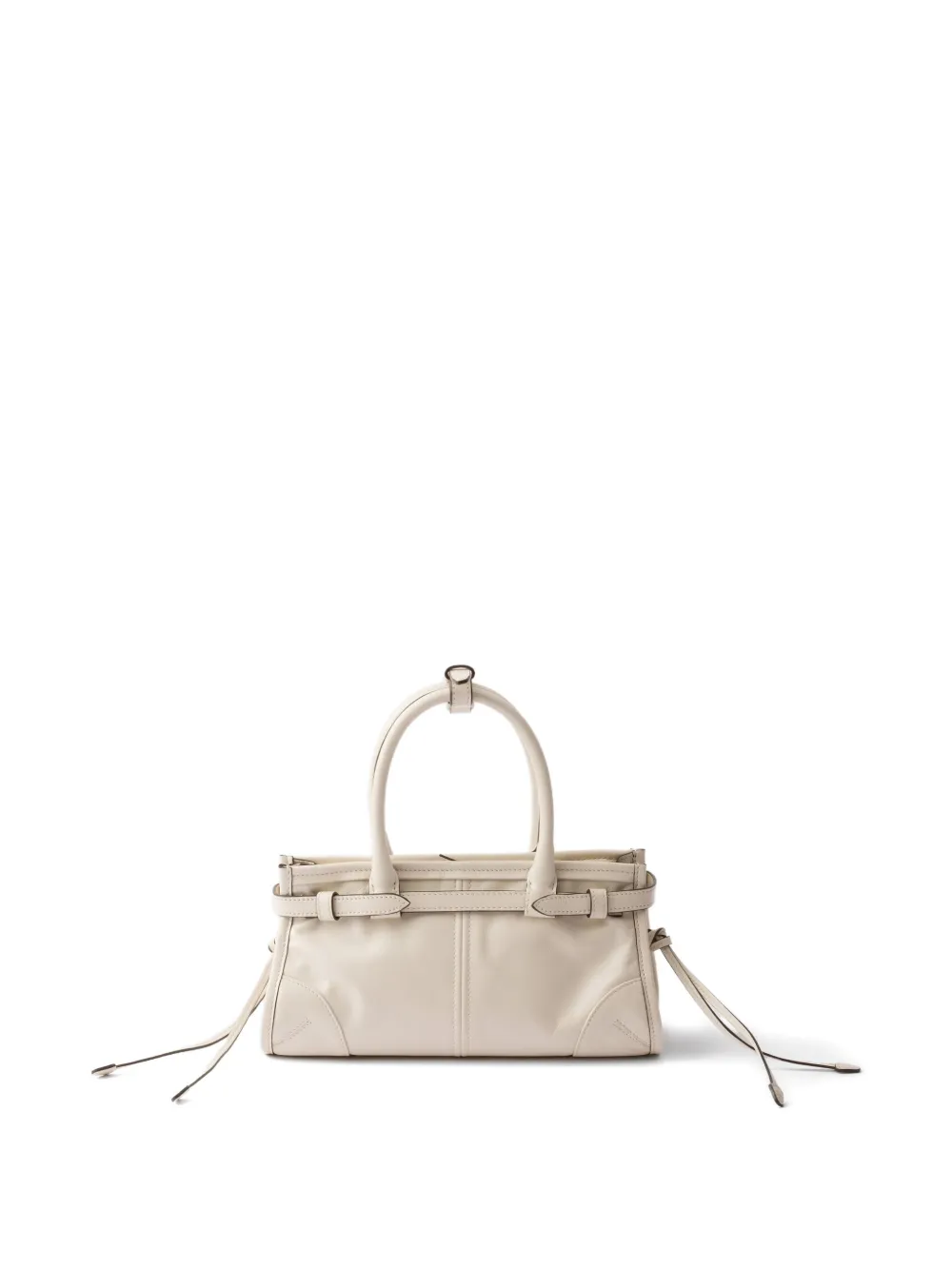 Prada Bonnie leren mini-shopper - Beige