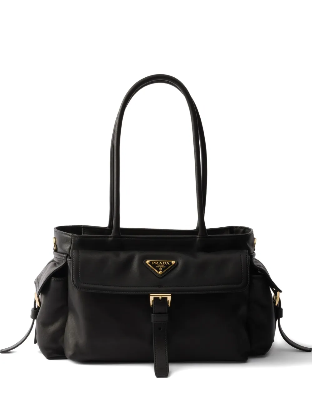 Prada Explore レザーハンドバッグ M - ブラック Prada Explore レザーハンドバッグ M - ブラック
