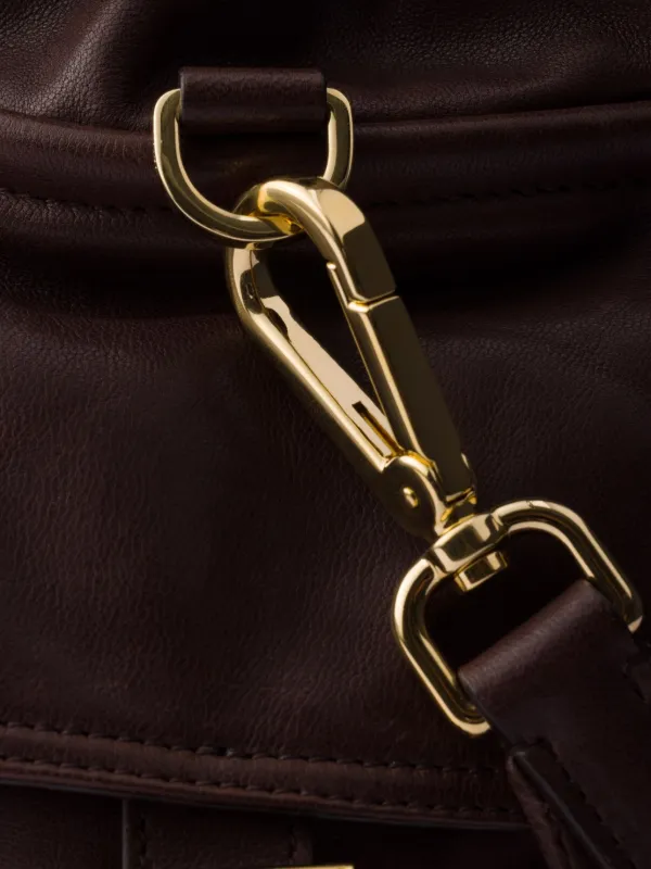 Prada Medium Explore Leather Backpack | Brown | FARFETCH